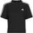 adidas Essentials 3-Stripes Single Jersey Crop Top Black
