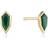 Ania Haie Gold Malachite Emblem Stud Earrings E042-01G-M