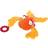 Sigikid 42942 aktivt handtag, fisk/orangegul, 21 x 9 x 12 cm