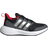 adidas Kid's Fortarun 2.0 Cloudfoam Lace - Core Black/Silver Metallic/Better Scarlet