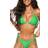 PrettyLittleThing Triangle Mix & Match Bikini Top - Bright Green