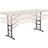 Lifetime 80565 Adjustable Height Folding Utility Table, 6-foot, Almond