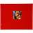 Goldbuch 28984 Skruvanbum med fönsterutskärning, Bella Vista, 39 x 31 cm, fotoalbum med 40 svarta sidor med skyddspapper, utbyggbart album, fotobok av linne, röd
