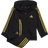 adidas Infant Essentials Shiny Hooded Tracksuit - Black/Gold Metallic (HR5874)