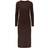 Pieces Kylie Midi Dress - Chicory Coffee