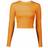 Casall Crop Long Sleeve T-shirt - Sunset Yellow