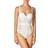 DKNY Sheers Strapless Bodysuit - White