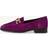 Tamaris Aspen Leather Loafers With Frontal Buckle Purple