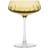 Louise Roe Single Cut Amber Munblåst Champagneglas