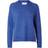 Selected Lulu Long Sleeved Knitted Jumper - Nebulas Blue