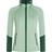 Peak Performance W Rider Mid Zip Hood - Delta Smoke/Green