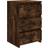 vidaXL Bed Cabinet Smoked Oak Sängbord 35x40cm