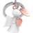 METALMORPHOSE Skyddsängel nyckelring med kärlek roséguld charm - MTM801-02, vit, roséguld en