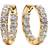 Pandora Sparkling Row Eternity Hoop Earrings - Gold/Transparent