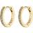 Pilgrim Ebna Small Hoops Earrings - Gold/Transparent