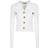 Balmain Cropped Cardigan - Blanc