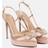 Valentino Garavani VLOGO SIGNATURE SATIN SLINGBACK PLATFORM PUMP 120MM Wo ROSE CANNELLE