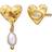 Maanesten Vesta Earsticks - Gold/Pearls/Transparent