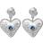 Maanesten Constantine Earrings - Silver/Blue/Transparent