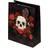 Puckator Skulls and Roses Red Roses Gift Bag Large