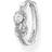 Thomas Sabo Single Hoop Rope with Knot Earring - Silver/Transparent