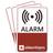 SikkertHjem Alarm Stickers 3-pack