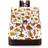 Gold Autumn Foiling Personal Casual Day Bag - Multicolor