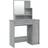 vidaXL Vanity Table with Mirror Grey Sonoma Sminkbord 35x86.5cm