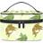 Cute Walleye Fish Pattern Portable Makeup Bag - Multicolour