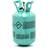 PartyDeco Helium Gas Cylinders 30 Balloons Green