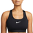 Nike Women's Swoosh Medium Support Padded Sports Bra - Black/White