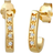 Elli Elegant Hoop Earrings - Gold/Diamond