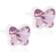 Blomdahl Butterfly Earrings - White/Purple