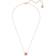 Swarovski Sparkling Dance Round Necklace - Rose Gold/Red/White