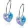 Blomdahl Heart Earrings - Silver/Blue