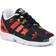 adidas Infant ZX Flux - Core Black/Lush Red/Cloud White