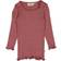 Wheat Rib T-Shirt Lace LS - Dark Rouge Melange (0151e/4151e-007-2614)