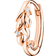 Thomas Sabo Charm Club Leaves Hoop Earring - Rose Gold/Transparent