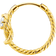 Thomas Sabo Single Hoop Rope with Knot Earring - Gold/Transparent
