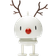 Hoptimist Medium Reindeer White Prydnadsfigur 15cm