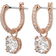 Swarovski Constella Drop Earrings - Rose Gold/Transparent