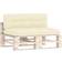 vidaXL 314545 2-pack Stolsdyna Beige (120x80cm)