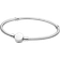 Pandora Moments Engravable Disc Clasp Snake Chain Bracelet - Silver