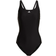 adidas Women's Mid 3-Stripes Swimsuit - Black/White