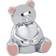 Nordahl Andersen Chromeplated Teddu Bear Money Box