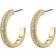 Pilgrim Heat Hoop Earrings - Gold/Transparent