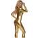 Fun Women's Mock Neck Jumpsuit Costume Solid Gold