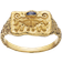 Maanesten Gry Ring - Gold/Blue