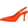 Shein Slingbacks, Elastane Point Toe Stiletto Heeled Funky Pumps Neon - Orange