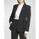 Givenchy Womens Black Single-breasted Slim-fit Wool Blazer